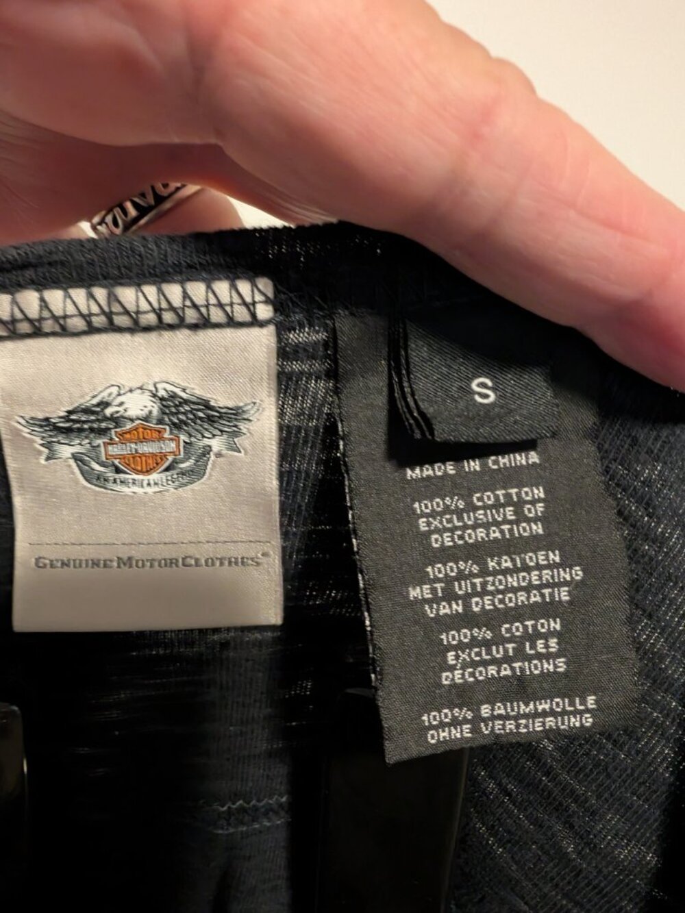 Harley-Davidson Raglan Distressed Top - Small - Picture 5 of 8